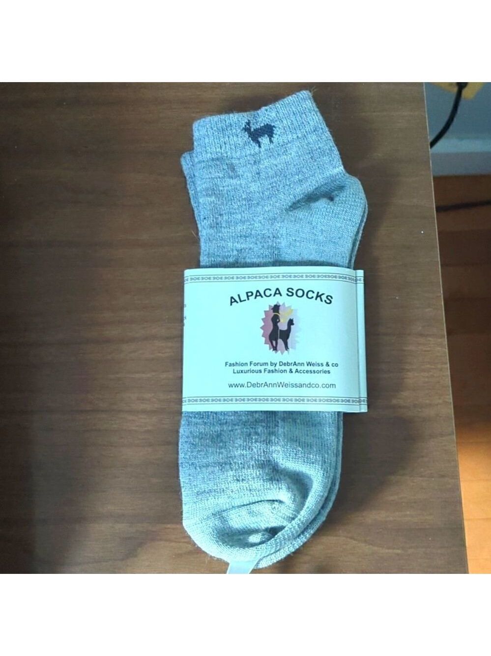 DebrAnn Weiss Alpaca Ankle Socks Large Women 10 11